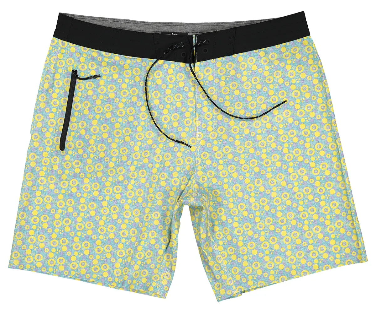 Futah - Vortex Gelbe & Wasser Badeshorts (6)