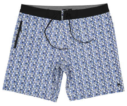 Futah Blaue Weiße Badeshorts