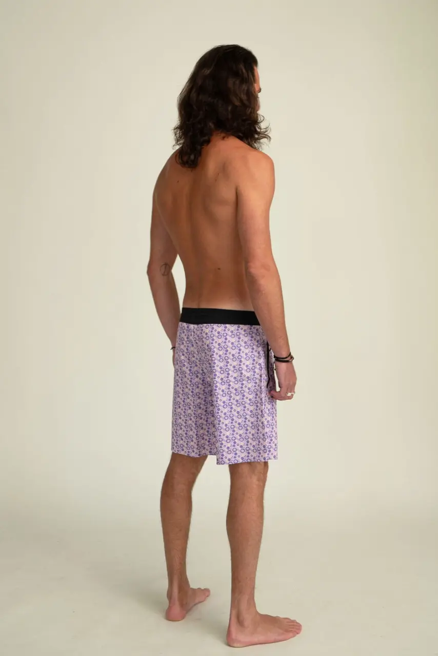 Futah - Vortex Mokka & Violette Badeshorts (2)
