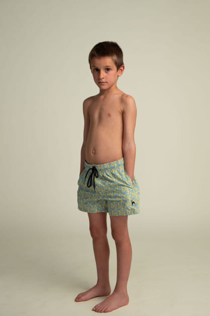 Futah Vortex Gelbe & Wasser Badeshorts