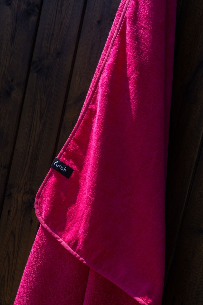 Futah - Ericeira Neon-Rosa  Frottiergewebe Strandtuch (6)