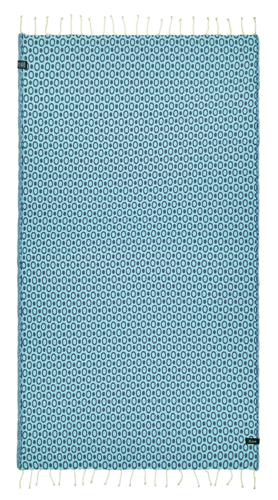 Futah - Pulse Blau Strandtuch (2)
