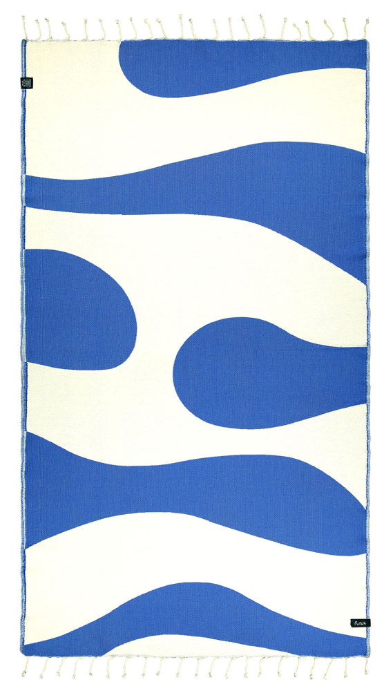 Futah - Aether Blau Strandtuch (1)