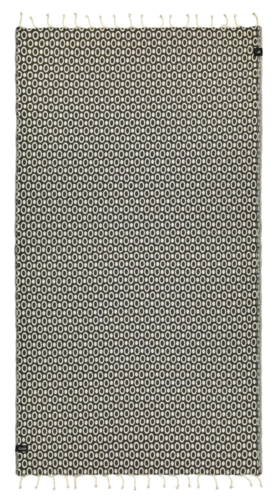 Futah - Pulse Schwarz Strandtuch (1)