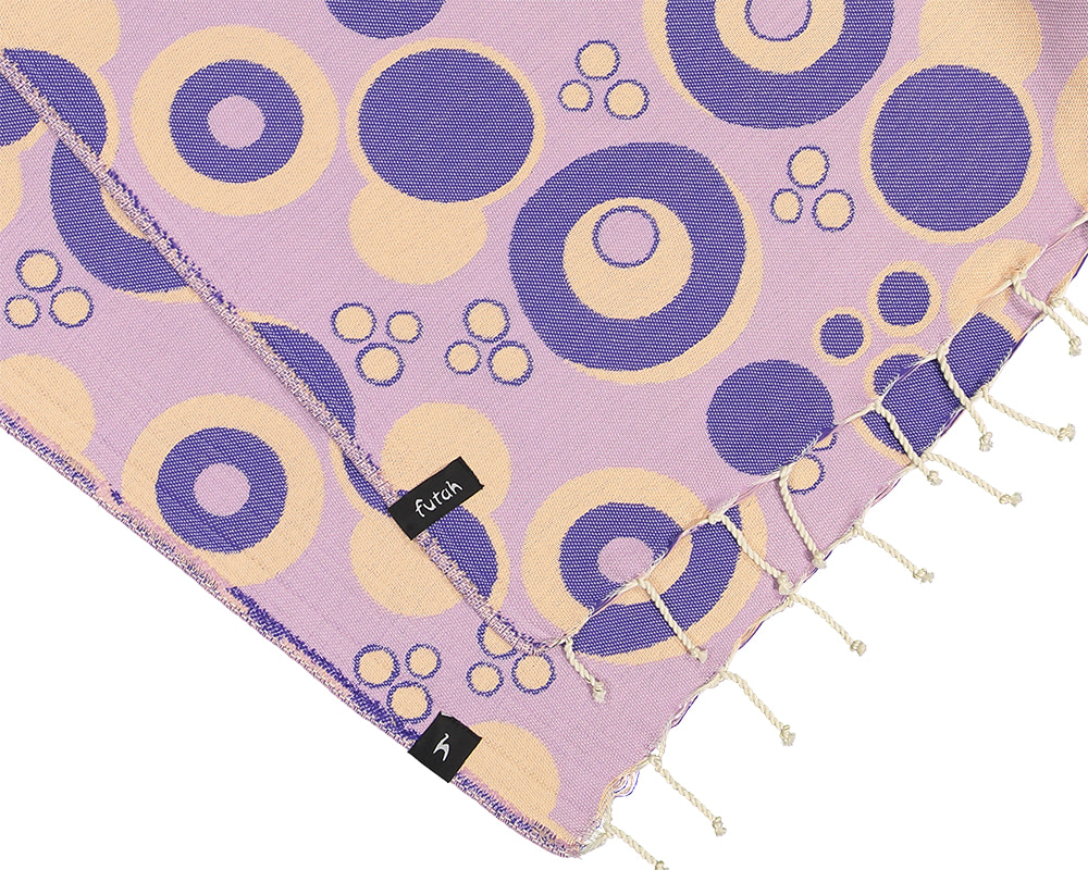 Futah - Vortex Violett & Lila Strandtuch (2)