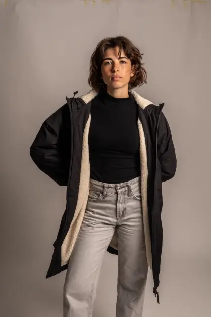 Wasserdichter Winterparka Schwarz (2)