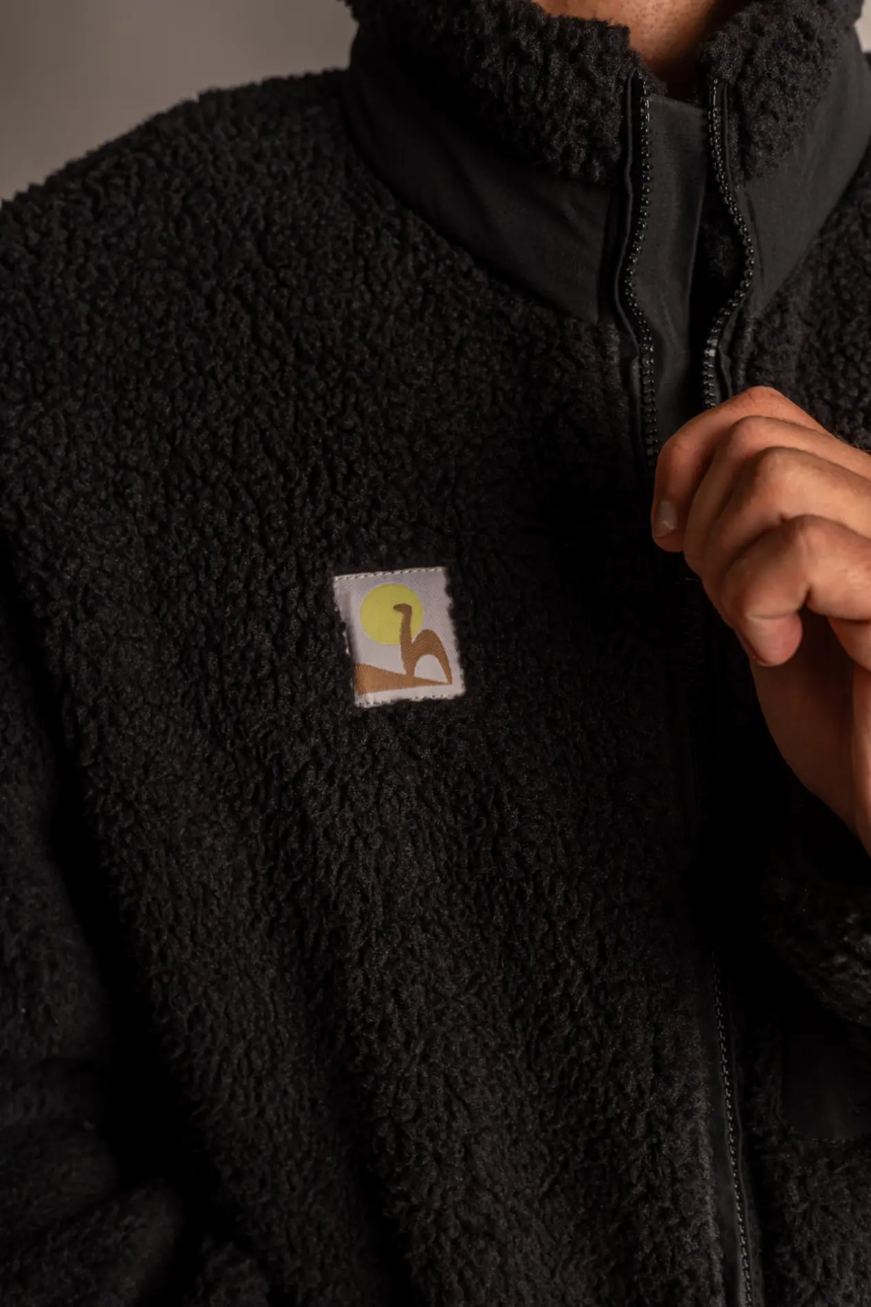 Futah - Sherpa Jacke Schwarz (4)