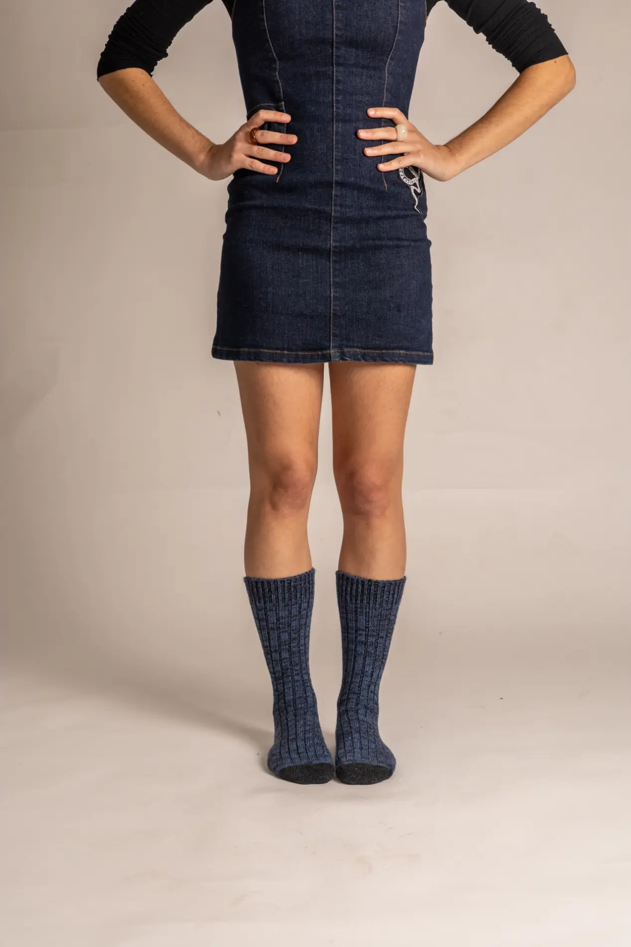 Futah - Cashmere & Wool  Blue Socks (3)