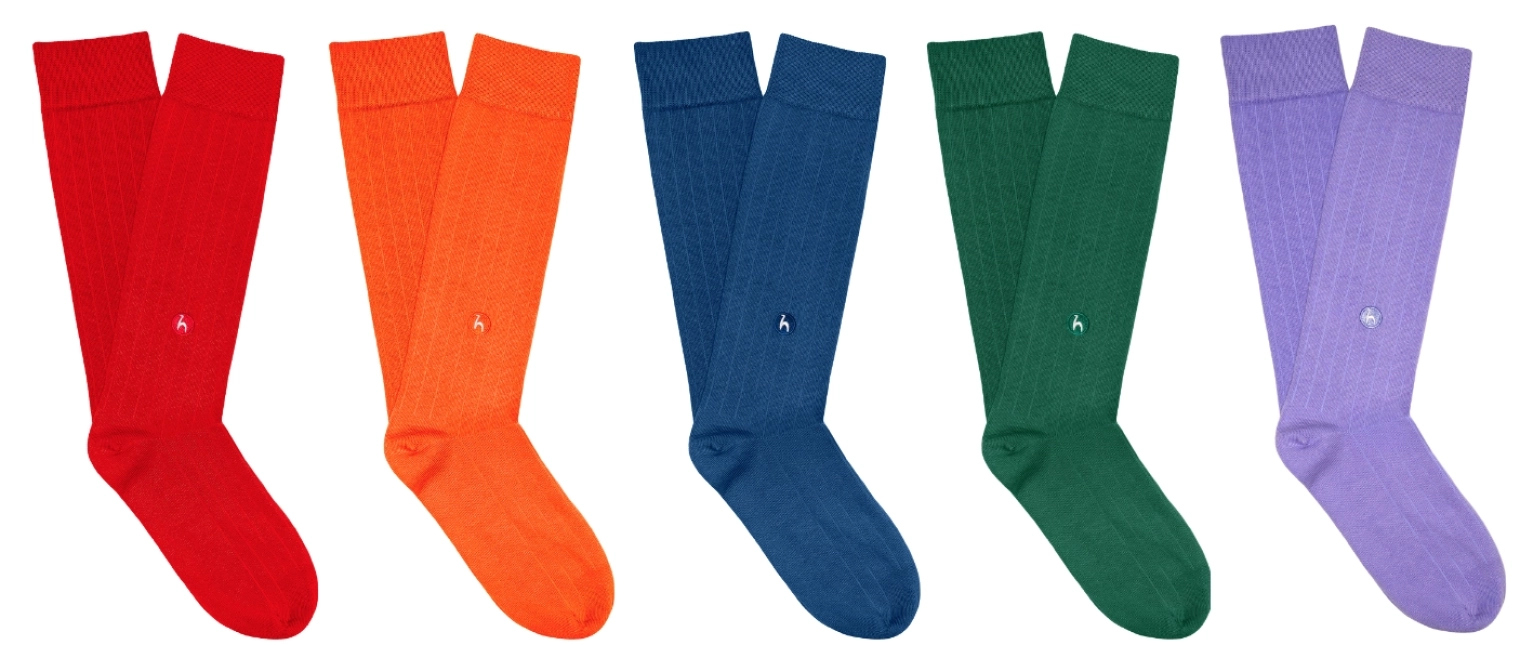 Futah - 5 Pack Ericeira High  Knee Socks (2)