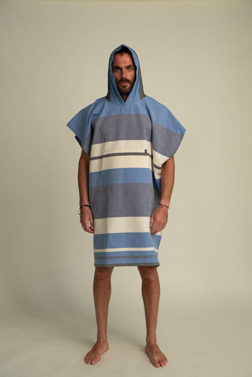 Futah - Papua Blau Poncho (2)