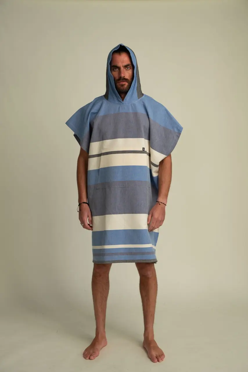 Futah - Papua Blau Poncho (2)