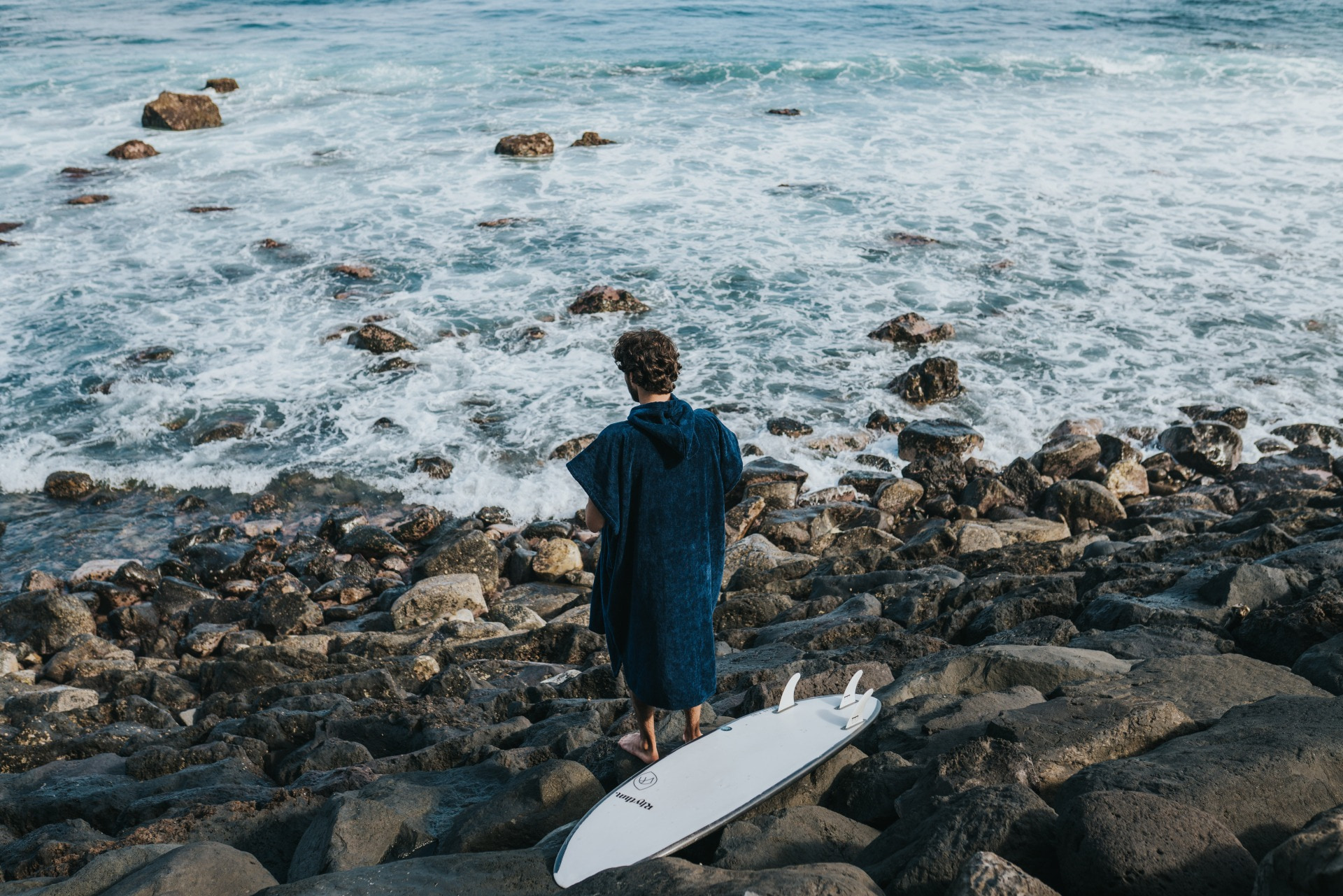 Futah - Ericeira marineblau Frottiergewebe Surfanzüge (4)