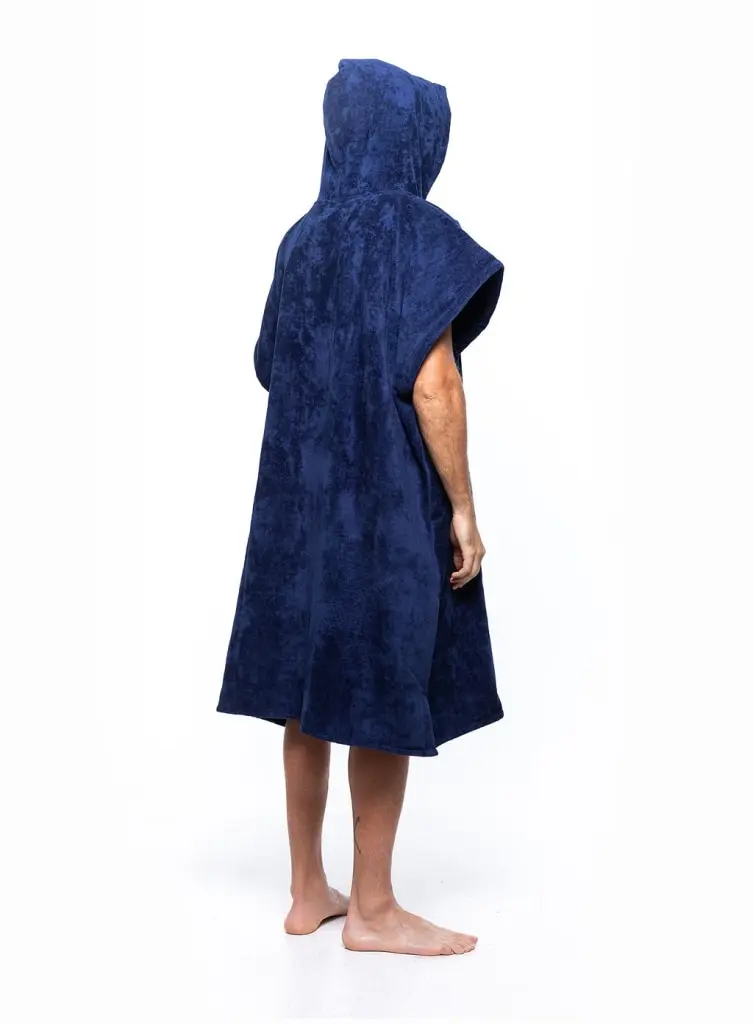 Futah - Ericeira Navy Blue Terry Poncho (6)