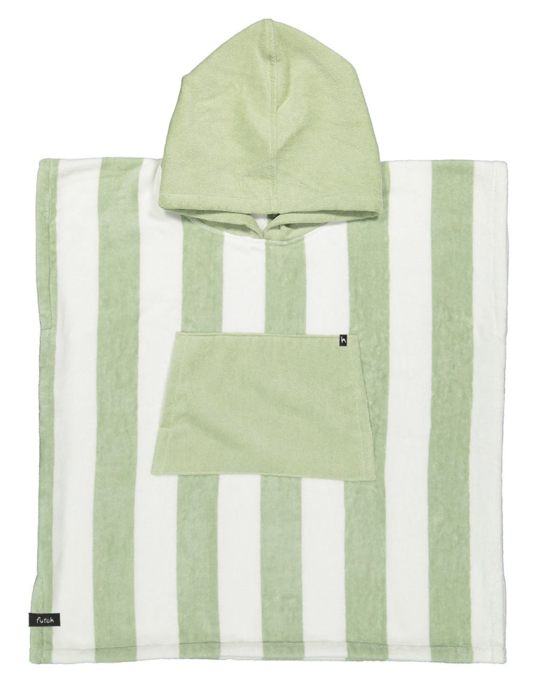 Futah - Bedu Zwei Grüns Frottee Kinderponcho (1)