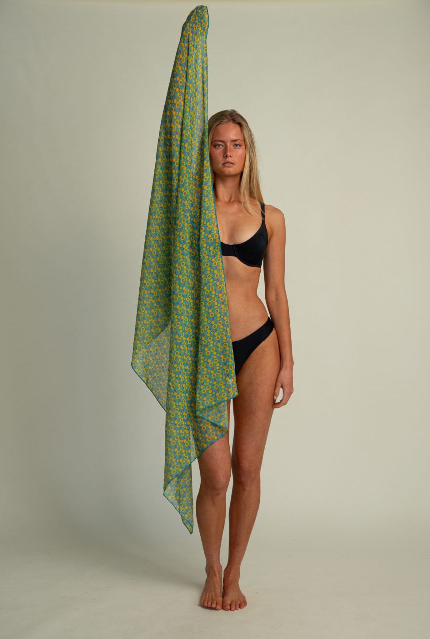 Futah - Pareo Vortex Gelb & Wasser (2)