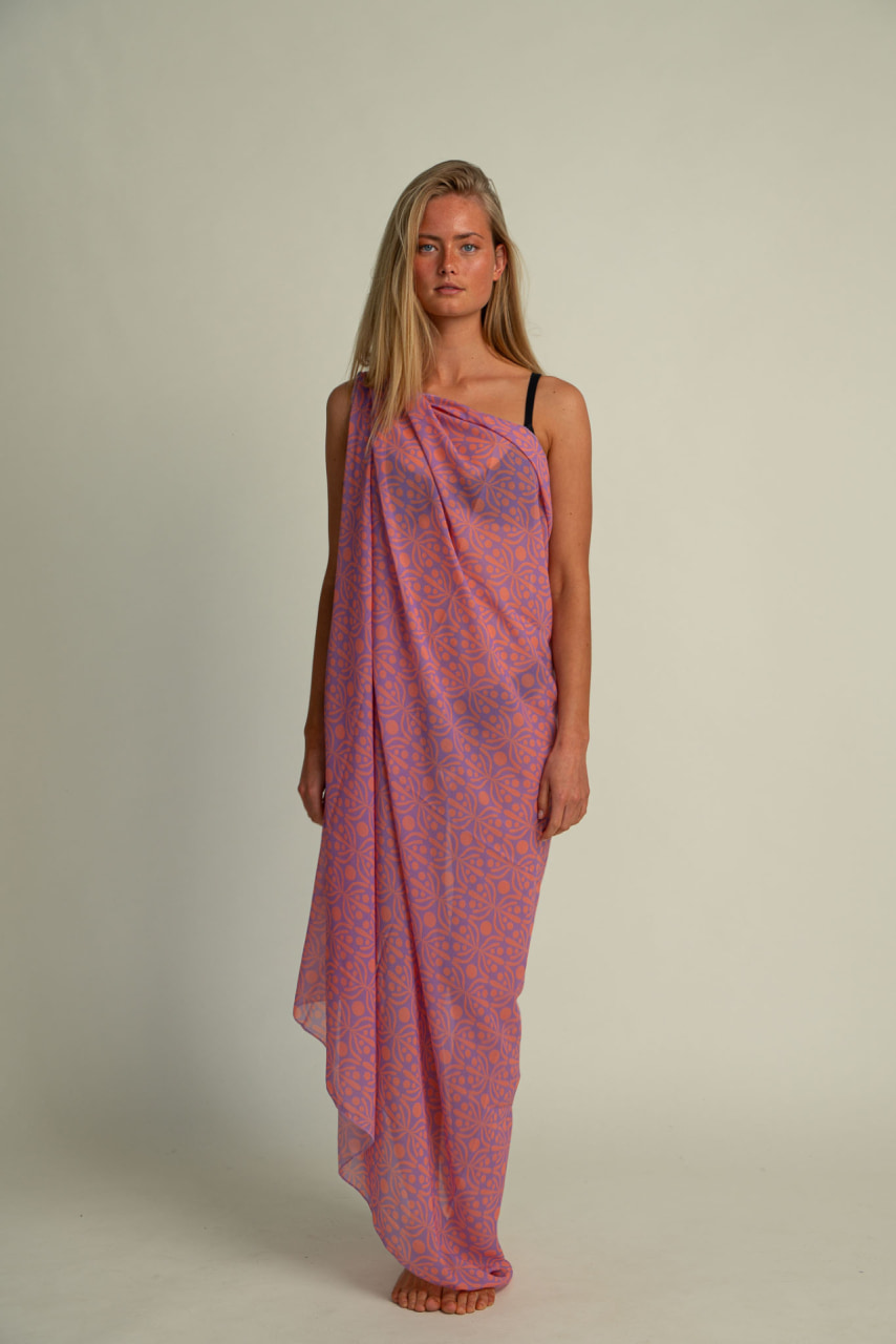 Futah - Pareo Flora Mokka & Violett (3)