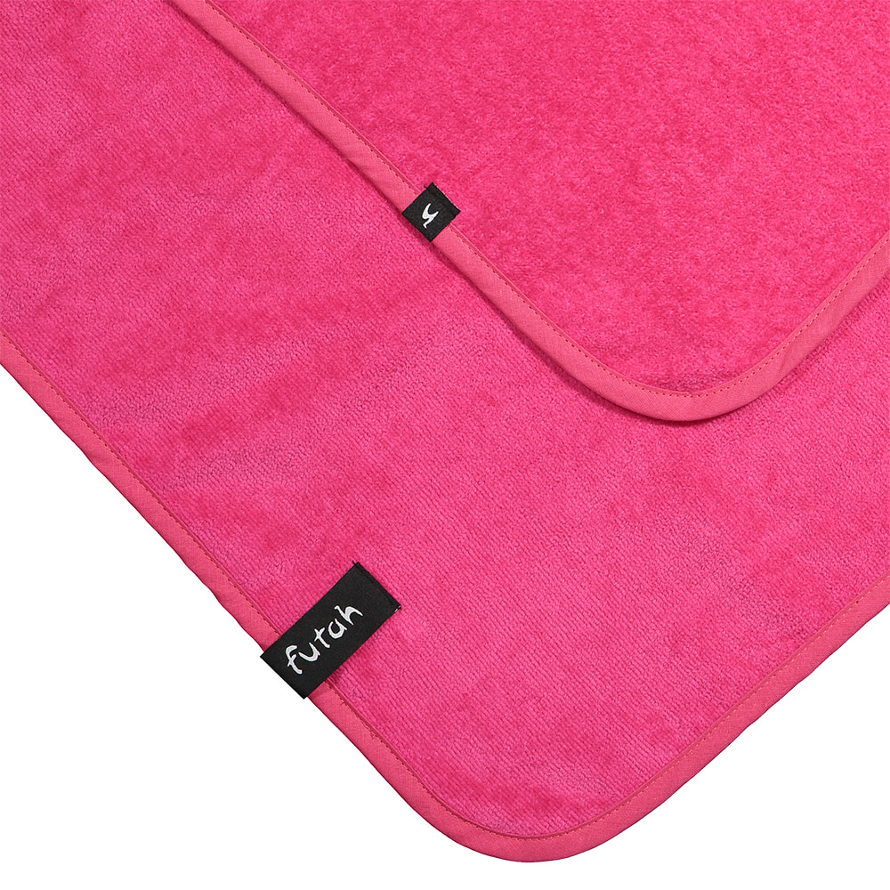 Futah - Ericeira Neon-Rosa  Frottiergewebe Strandtuch (2)