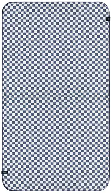 Schach Blau Frottiergewebe Strandtuch