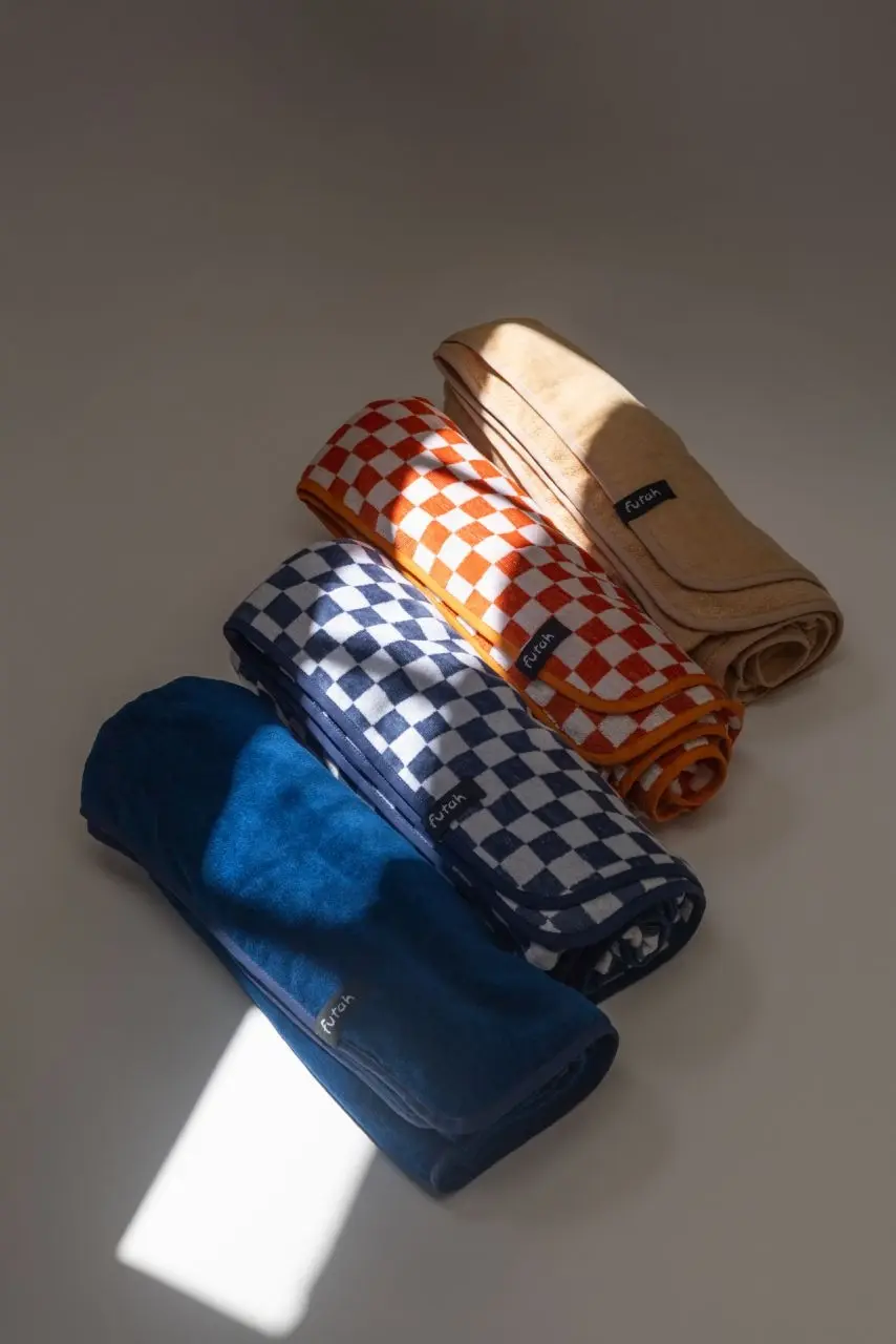 Futah - Schach Lehm  Frottiergewebe Strandtuch (4)