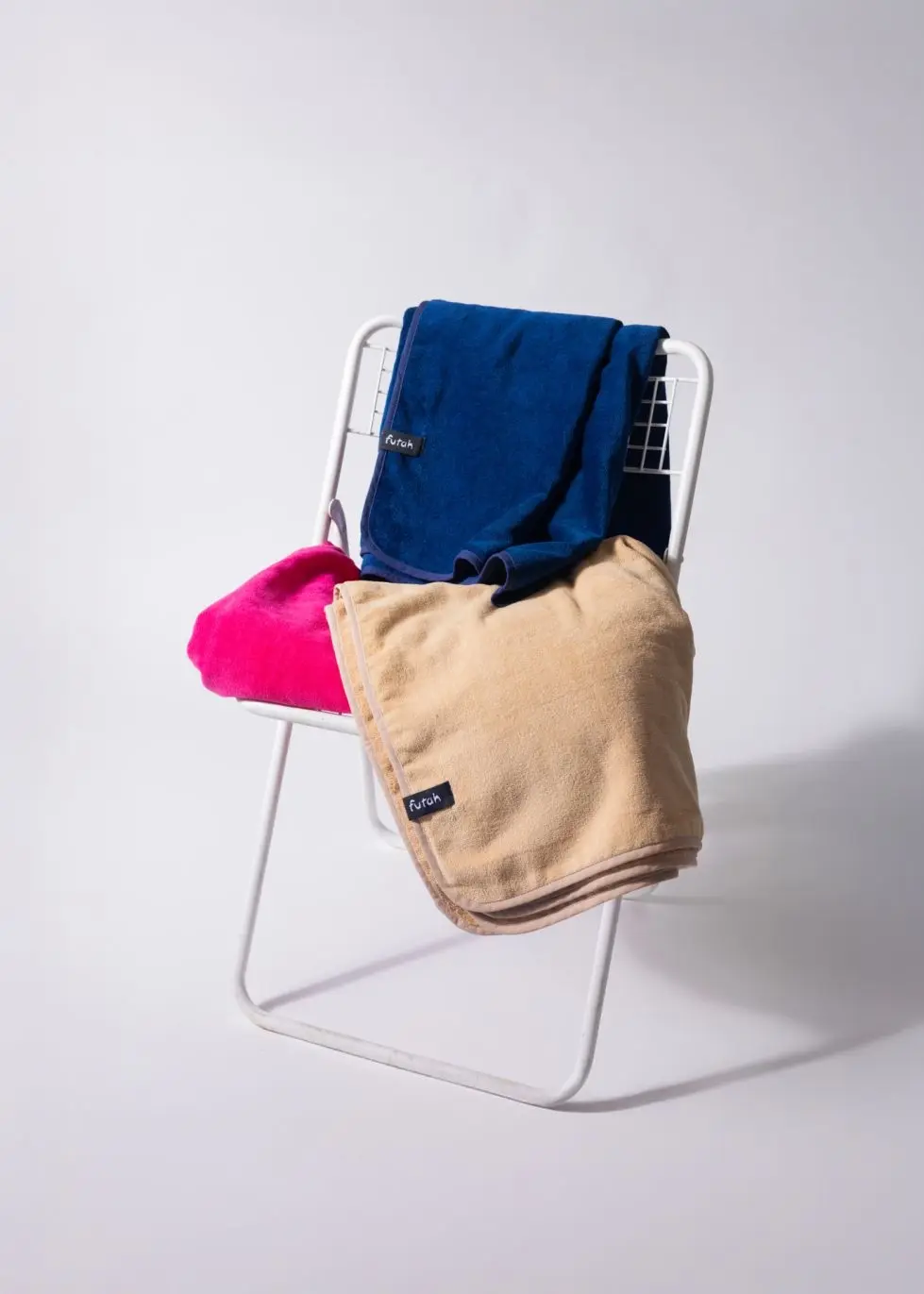 Futah - Ericeira Marineblau  Frottiergewebe Strandtuch (9)