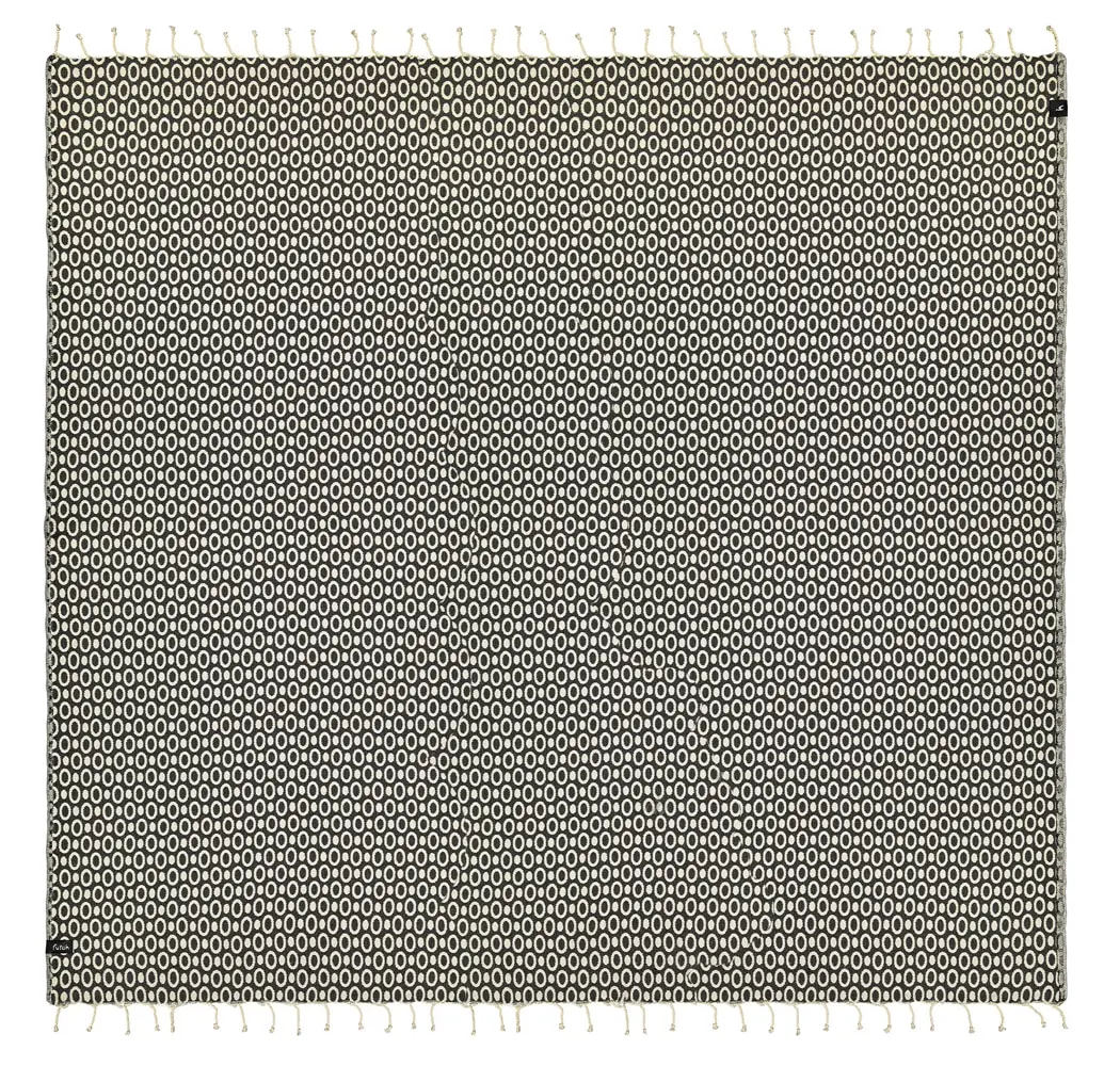 Futah - Pulse Schwarz Große Strandtuch (1)