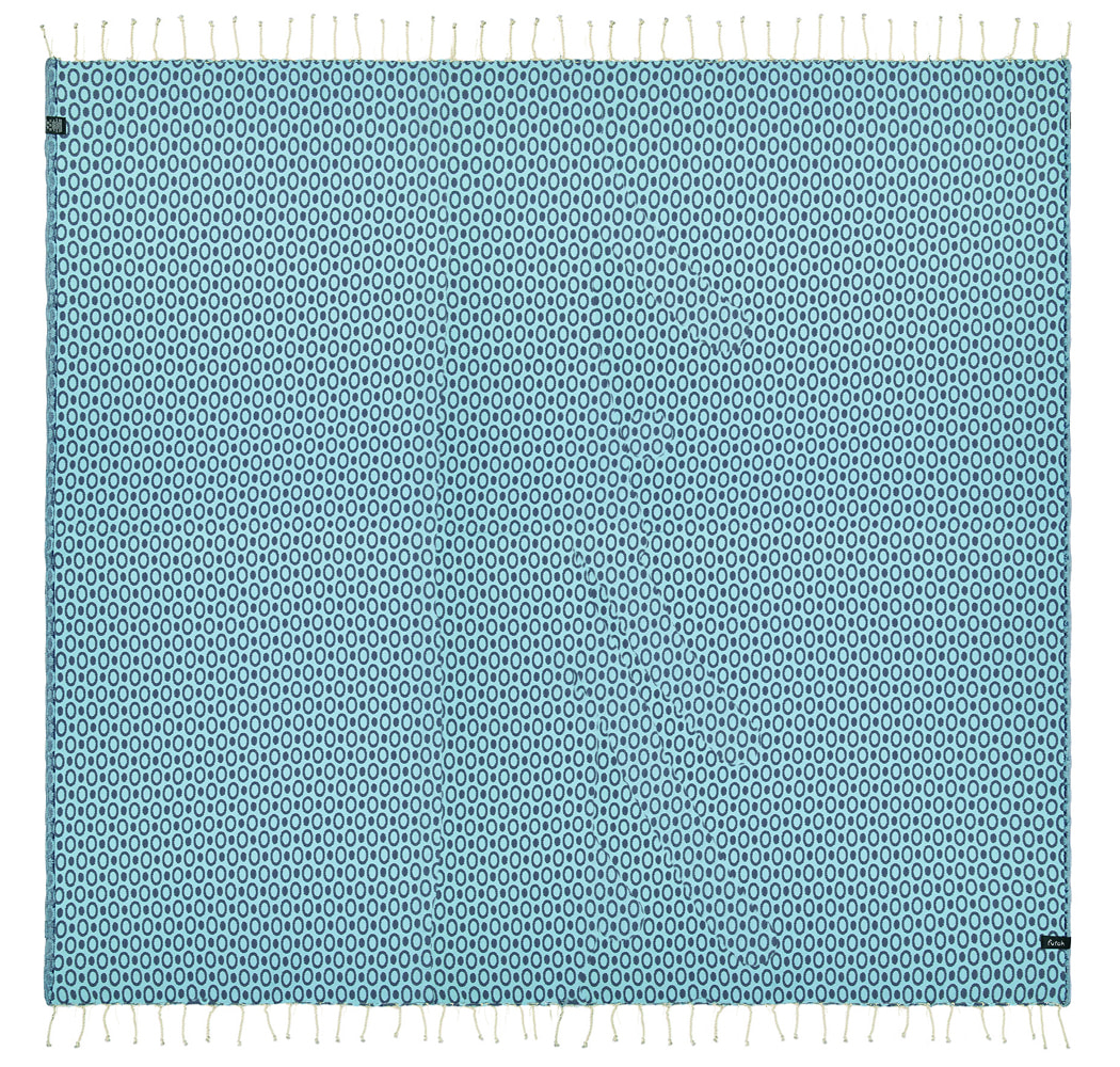 Futah - Pulse Blau Große Strandtuch (1)