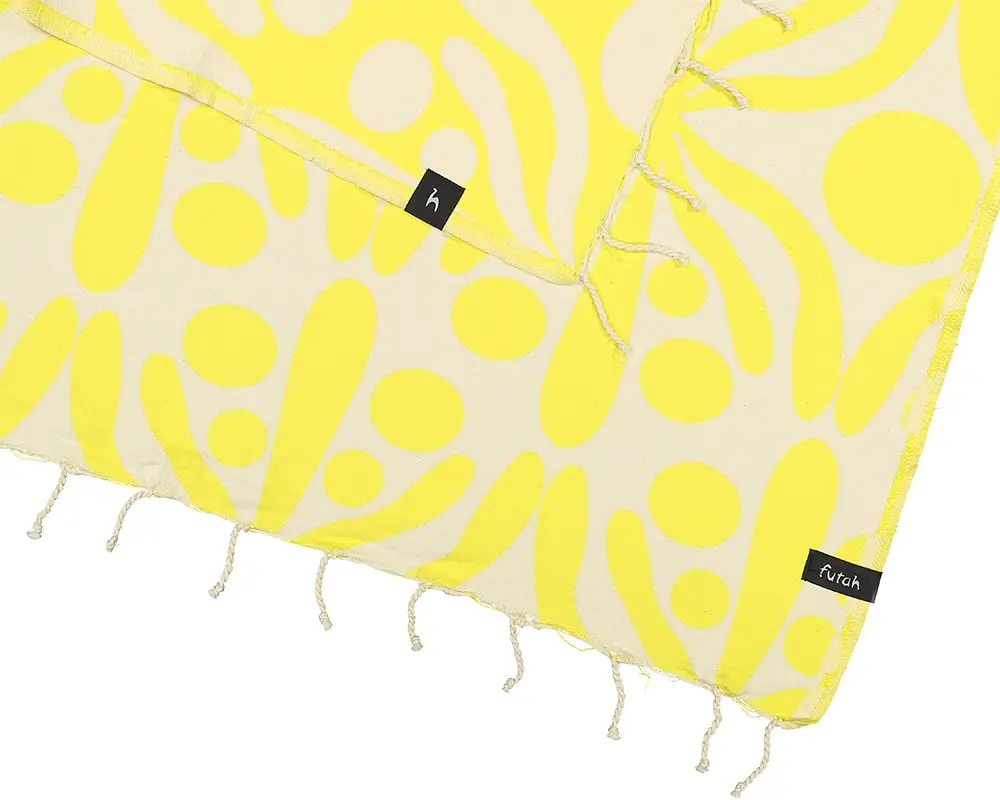 Futah - Flora Yellow XL Towel (3)